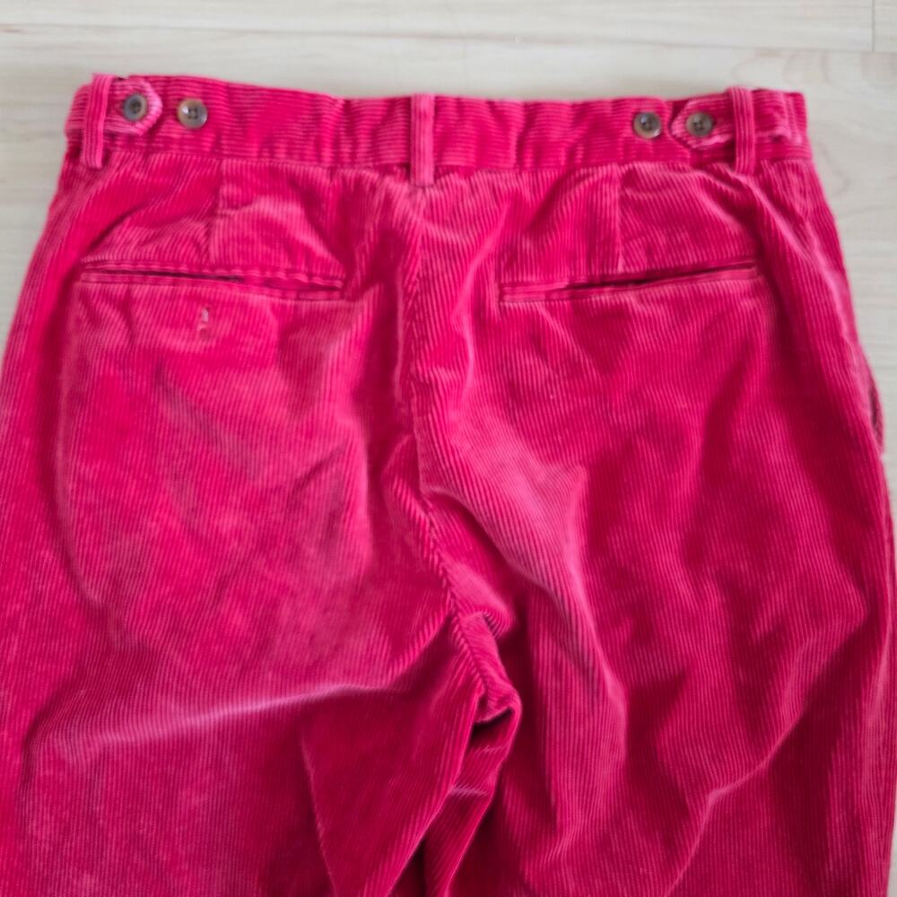 Vintage Polo Ralph Lauren Red Corduroy Straight Leg Pants 32/20 - Picture 5 of 10